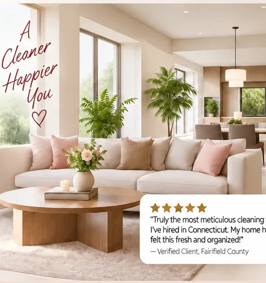 Living room cleaned by Arlene's Cleaning Company